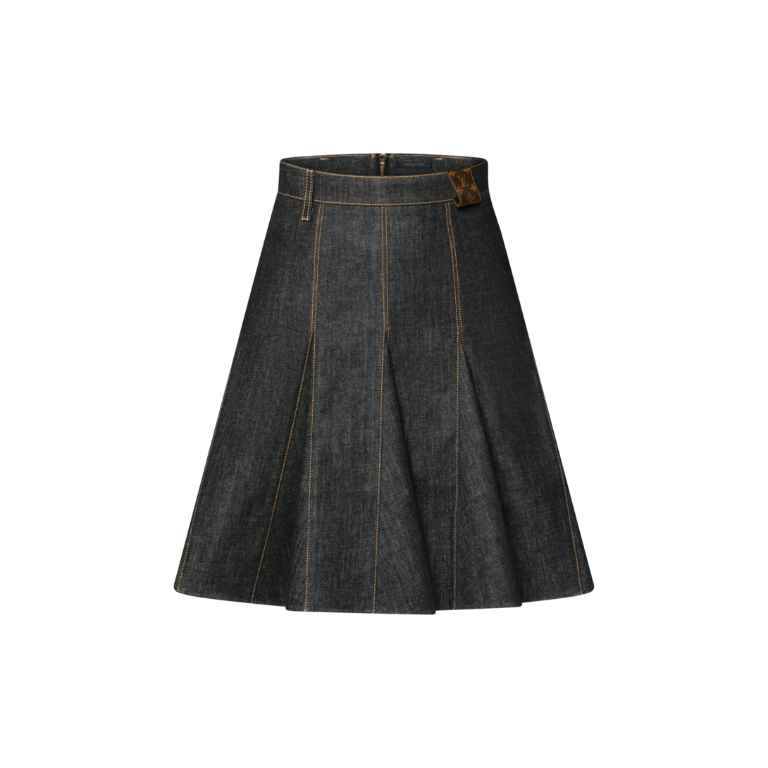 ルイヴィトン　デニムスカート38 総ロゴ ルイヴィトン デニムスカート38 総ロゴ ルイヴィトン デニムスカート38